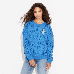 Bluey Print Cozy Graphic Sweatshirt - Size XL